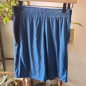 Boys All In Motion L Blue Athletic Shorts